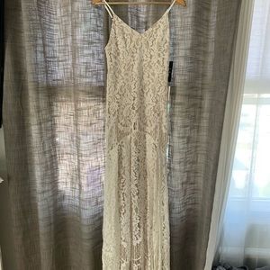 Lulus maxi lace dress (wedding)